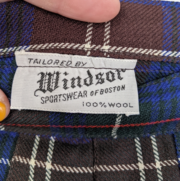 Windsor Vintage 100% Wool Plaid Kilt - Picture 5 of 12